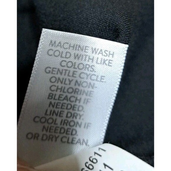 J.Jill Ponte Knit Top Black  Button Detail Sleeve Tee Shirt Heavyweight - Picture 8 of 8